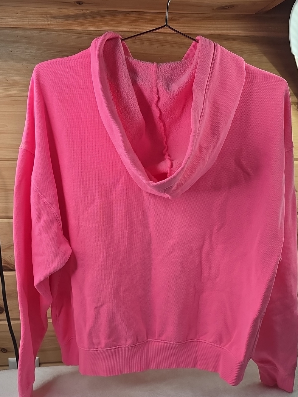 VS PINK Campus Fleece Full-Zip Hoodie Fall For Me Pink Sz Small NWT - Picture 4 of 7